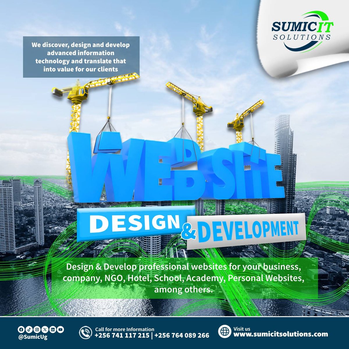 Alinabyona Loyce (@alinabyona69087) on Twitter photo <a href="/wekesa_amos/">Amos Wekesa</a> @Ugandalodgesltd ↘️ No website yet? In today’s digital age, not having an online presence means missing out on potential customers
Whether you need a platform to showcase your services, sell products or connect with clients, <a href="/SumicUg/">Sumic IT Solutions Ltd</a> designs a website that drives results
#VisitSumic #WebDesign <a href="/wekesa_amos/">Amos Wekesa</a> @Ugandalodgesltd ↘️ No website yet? In today’s digital age, not having an online presence means missing out on potential customers
Whether you need a platform to showcase your services, sell products or connect with clients, <a href="/SumicUg/">Sumic IT Solutions Ltd</a> designs a website that drives results
#VisitSumic #WebDesign