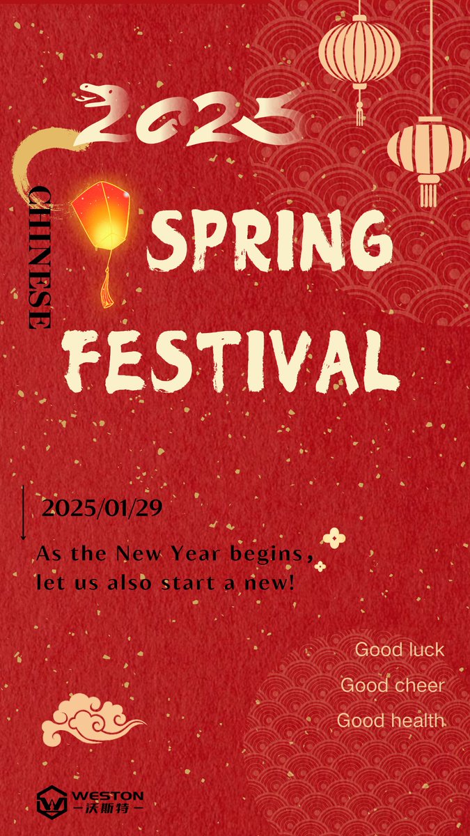 Yolanda140433's tweet image. 2025 Chinese Spring Festival coming soon!
Warming greetings and best wished for the Festival!
Weston&apos;s Fluoropolymer raw materials, Halar ECTFE, PTFE, FEP, ETFE, PFA, PES and PE.
E-mail: yolanda@weston.zone
Whatsapp:+8615168430664
#Fluoropolymer #ECTFE #Halar #PTFE #FEP #festival
