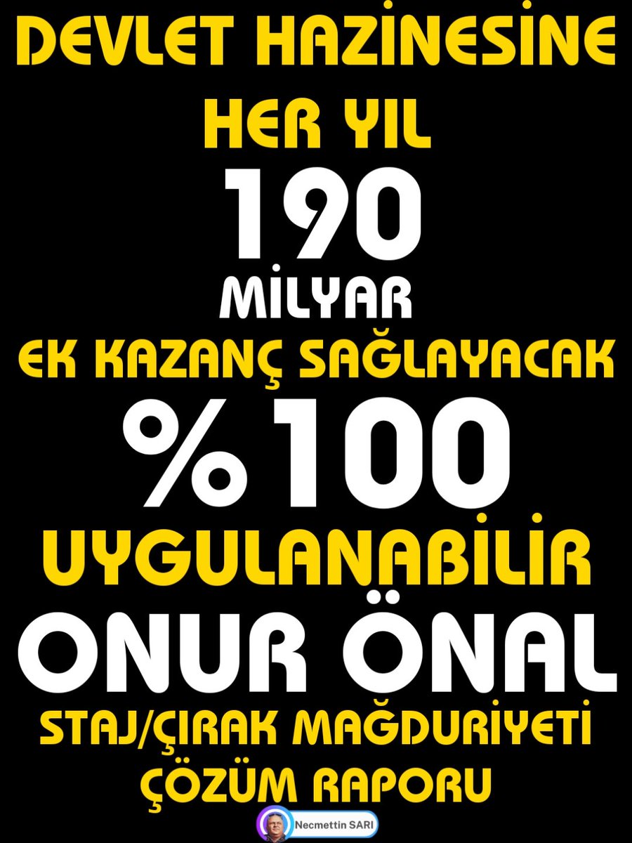 🇹🇷Mehmet Çelik🇹🇷 (@mehmetcelik0978) on Twitter photo Uygulanabilirligi %💯 Olan❗️ Sayın <a href="/Onuronal_/">Onur Önal</a> ın Çözüm Önerisiyle Devletine Heryıl 1️⃣9️⃣0️⃣ Milyar TL Ek Bütce Getiren Çözüm Raporu ‼️
<a href="/RTErdogan/">Recep Tayyip Erdoğan</a>
<a href="/dbdevletbahceli/">Devlet Bahçeli</a>
<a href="/_cevdetyilmaz/">Cevdet Yılmaz</a>
<a href="/isikhanvedat/">Prof. Dr. Vedat Işıkhan</a>
<a href="/MHP_Bilgi/">MHP</a>
<a href="/Akparti/">AK Parti</a>
👇👇👇
Niyet Hayr Akibet Hayr
#StajÇıraklıkSgkBaşlangıcıOlsun Uygulanabilirligi %💯 Olan❗️ Sayın <a href="/Onuronal_/">Onur Önal</a> ın Çözüm Önerisiyle Devletine Heryıl 1️⃣9️⃣0️⃣ Milyar TL Ek Bütce Getiren Çözüm Raporu ‼️
<a href="/RTErdogan/">Recep Tayyip Erdoğan</a>
<a href="/dbdevletbahceli/">Devlet Bahçeli</a>
<a href="/_cevdetyilmaz/">Cevdet Yılmaz</a>
<a href="/isikhanvedat/">Prof. Dr. Vedat Işıkhan</a>
<a href="/MHP_Bilgi/">MHP</a>
<a href="/Akparti/">AK Parti</a>
👇👇👇
Niyet Hayr Akibet Hayr
#StajÇıraklıkSgkBaşlangıcıOlsun