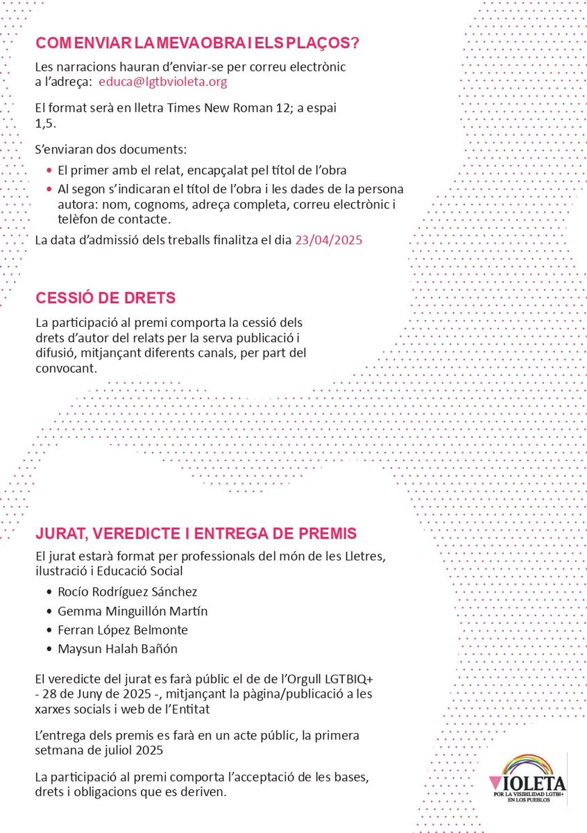 Concurso narrativa Violeta "lucha contra el bullying" 2025