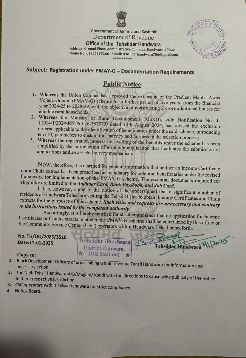 xeeshan_KAS's tweet photo. I Request General Public to not get fatigued by unnecessary documentation with regard to PMAY houses, please don’t fall prey to unnecessary Conmans who lure and cheat you at end, follow Government Guidelines. https://t.co/C9k9OQUFCJ