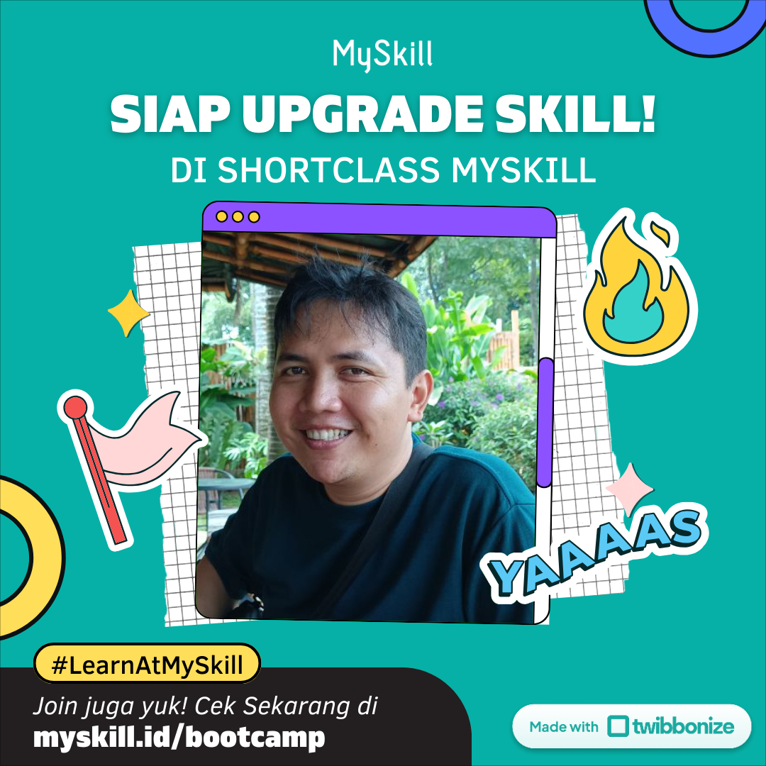 agr_79's tweet photo. Hi, I’m Andri, dan aku ikutan Short Class, sebuah program kelas gratis dari @myskill.id. Kelas ini menyediakan banyak topik-topik pilihan seperti Digital Marketing, Microsoft Excel, Data Analysis, UI/UX Design dan masih banyak lagi. Yuk, kamu juga bisa #RintisKarirImpian, (contd) https://t.co/U4sjA0hHRz