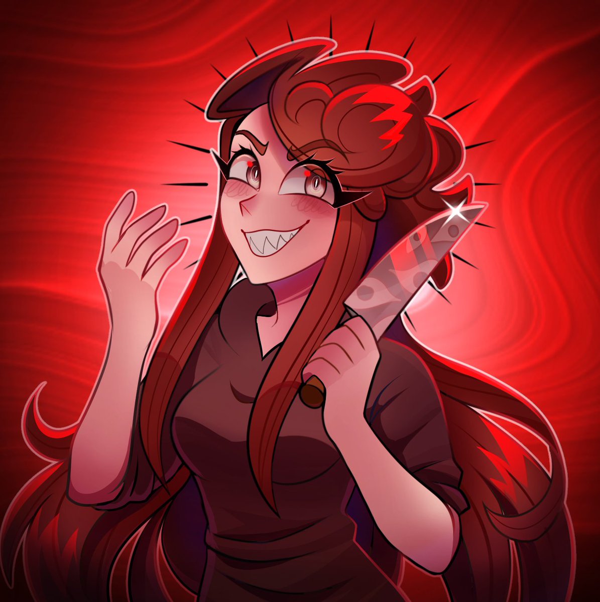 Redraw art 
Mistress is looking for innocent souls again
#ocart #art #Redraw