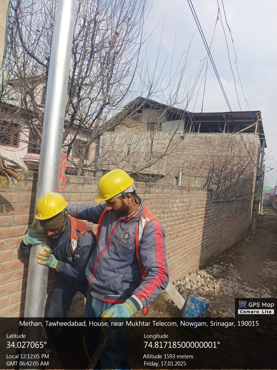 Official account of KPDCL (@kpdclofficial) on Twitter photo #RDSS
#Progress
Pole erection in progress at feeder CNP 03 of #ESD📍 Chanapora, ED IInd Rajbagh under the Centre's premier loss reduction scheme of #RDSS:#KPDCL
<a href="/diprjk/">Information & PR, J&K</a> <a href="/MinOfPower/">Ministry of Power</a> <a href="/OfficeOfLGJandK/">Office of LG J&K</a> <a href="/nasirsogami/">Nasir Sogami</a> <a href="/GreaterKashmir/">Greater Kashmir</a> <a href="/RisingKashmir/">Rising Kashmir</a> #RDSS
#Progress
Pole erection in progress at feeder CNP 03 of #ESD📍 Chanapora, ED IInd Rajbagh under the Centre's premier loss reduction scheme of #RDSS:#KPDCL
<a href="/diprjk/">Information & PR, J&K</a> <a href="/MinOfPower/">Ministry of Power</a> <a href="/OfficeOfLGJandK/">Office of LG J&K</a> <a href="/nasirsogami/">Nasir Sogami</a> <a href="/GreaterKashmir/">Greater Kashmir</a> <a href="/RisingKashmir/">Rising Kashmir</a>
