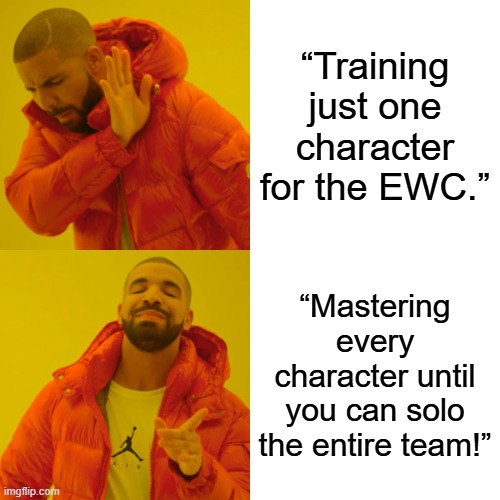 “Just train one hero for EWC? Nah, I’m mastering them all. #YESPORTS”