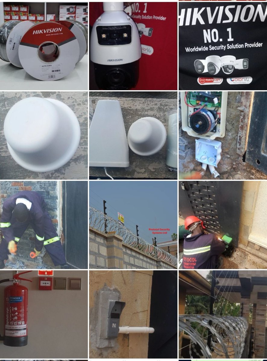 protocol247's tweet photo. @wekesa_amos @Ugandalodgesltd Network boosters for those in areas with poor network, high-end #CCTVcameras, #gatemotors &amp; #Videointercoms, #Electricfencing, #Razorwire #fireextinguishers Whatsapp: 0788842546, https://t.co/juoJXqVqKO