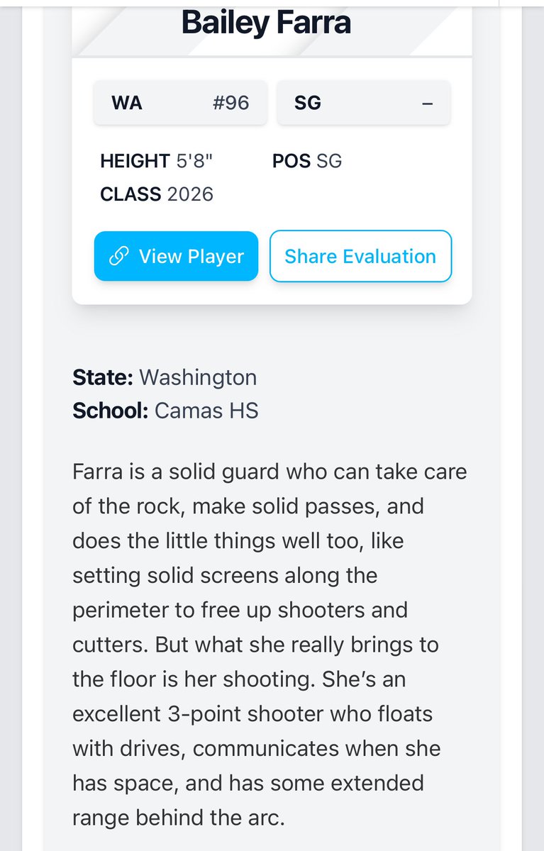 Baylie = 🎯

Thank you <a href="/PGHWashington/">Prep Girls Hoops Washington</a> for getting eyes down here!