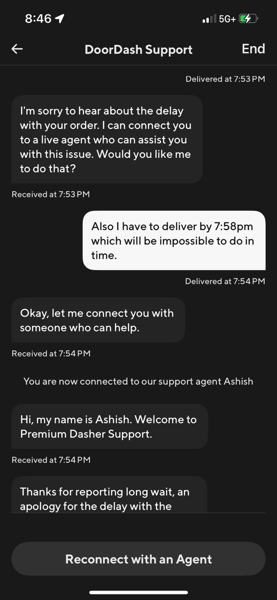 DKdancer10's tweet photo. @DoorDash @DoorDash_Help had an issue with getting an order picked up because of store negligence. I contacted support, explained the situation, followed the rules, &amp; waited an excess amount of time. Support said I would get half the pay of order but it never got to account. https://t.co/IaTwR1ShWp