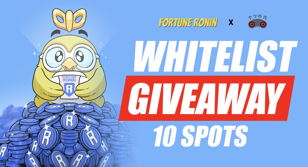 Fortune Ronin Whitelists GIVEAWAY , 10 spots

To enter :
• Like + RT 
• Follow <a href="/Prismrangers/">Prismrangers.ron✨</a> &amp; <a href="/FortuneRonin/">Fortune Ronin</a> 
• Tag 3 Friends 
• Comment your Ronin Address 
• Join Fortune Ronin's Discord channel

Draw on 25/26th January , Good luck !
