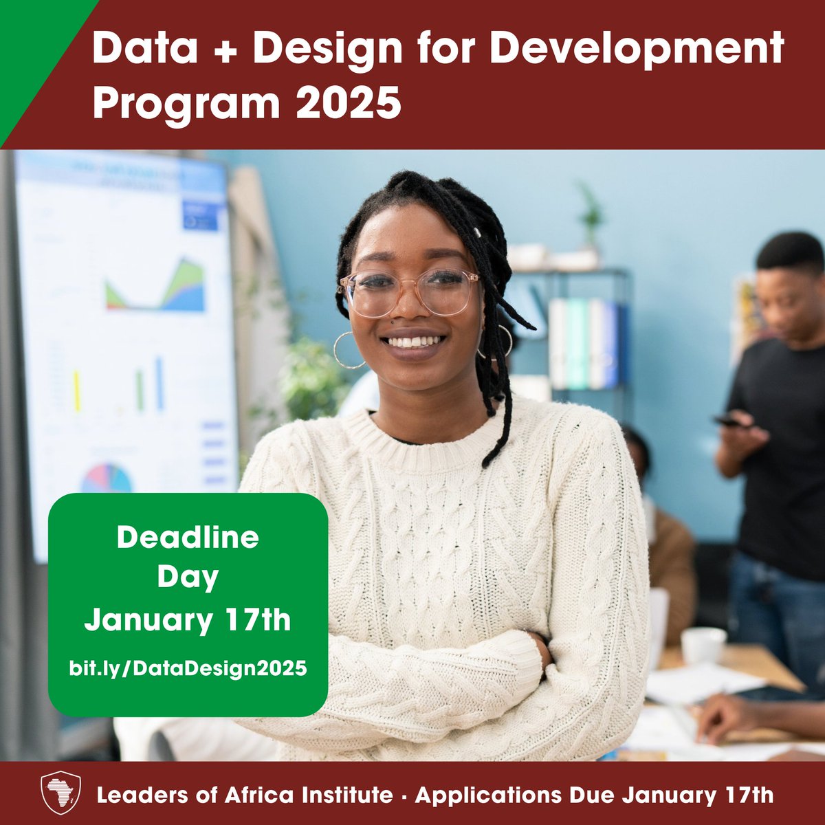 We have reached Deadline Day! The Data + Design for Development Program 2025 is accepting applications through today. We are excited to introduce our new cohort in the coming weeks.

To learn more about the program and apply visit ➡️ bit.ly/DataDesign2025

#dataviz #SDGs