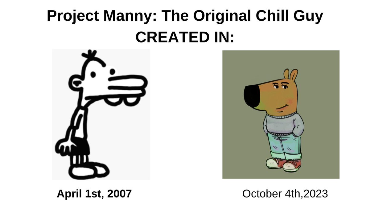 MemeyMannyonSol's tweet photo. Welcome $MANNY the ORIGINAL CHILL GUY meme. 

From beloved by many fans, to hated by just as many

HE ENTERS THE CRYPTO WORLD

BUY MANY MANNY TODAY!!!!

SEND IT TO THE MOOOOON 🚀🚀🚀

CA: in description 

#Crypto #meme #memecoin #100x #Trump #ElonMusk #Manny https://t.co/YYcwNMDgzY