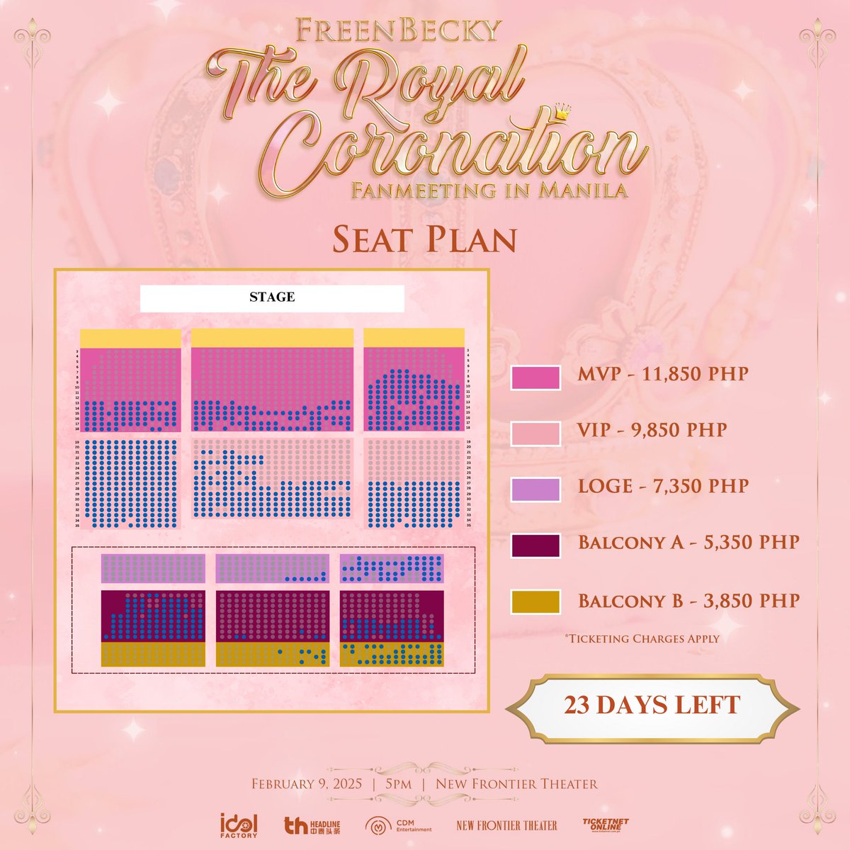 #FREENBECKYINMANILA2025 #FREENBECKYTHEROYALTOUR

Hello, fam! I think it's time to seriously promote FreenBecky's Fanmeeting in Manila 2025 since we only have a few days left, and there are still tickets available.

To make it easier for everyone to check the remaining seats, I
