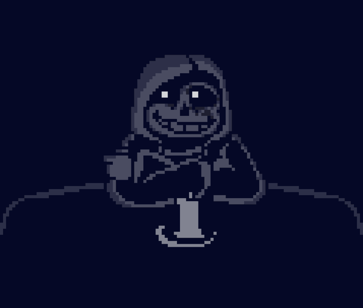 ifoundarock504's tweet photo. If I do make an ask blog, this'll probably be how he answers stuff. The images would be bigger to fit text boxes and the expressions would be accurate to how I've drawn him. This one's from a joke where it's a show and he just had makeup on.
#axetale #axetalerewrite #undertaleau https://t.co/2sDwgBv5mU