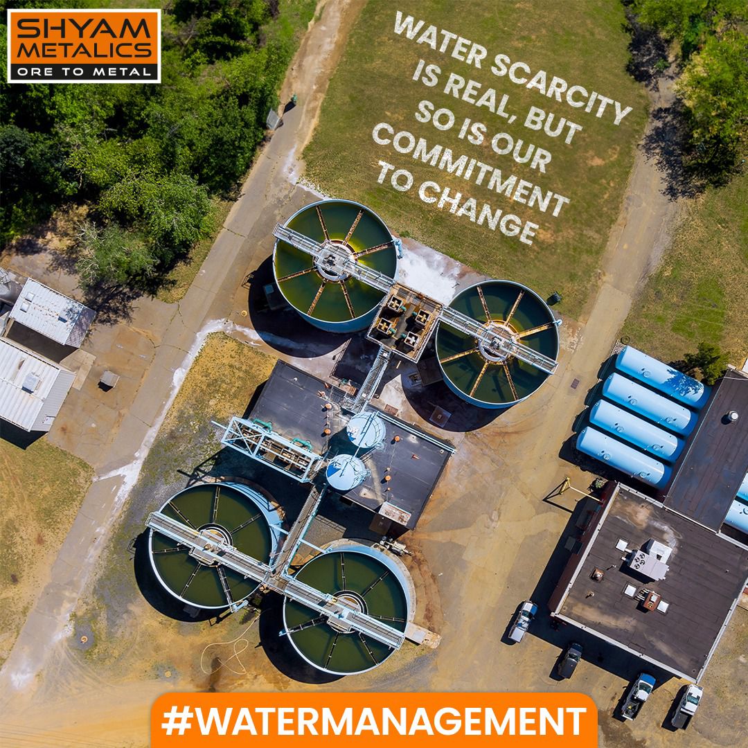 At #ShyamMetalics, water is our responsibility. 
Through recycling, reuse, and advanced treatment, we ensure minimal wastage while balancing industrial excellence with environmental care. 

#WaterManagement