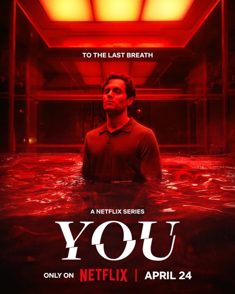 BoxOffice_01's tweet photo. New poster for the final season of #Netflix’s #YOU developed by #GregBerlanti & #SeraGamble and starring #PennBadgley.
The series releases on Netlfix April 24. https://t.co/3STz4jqzHu