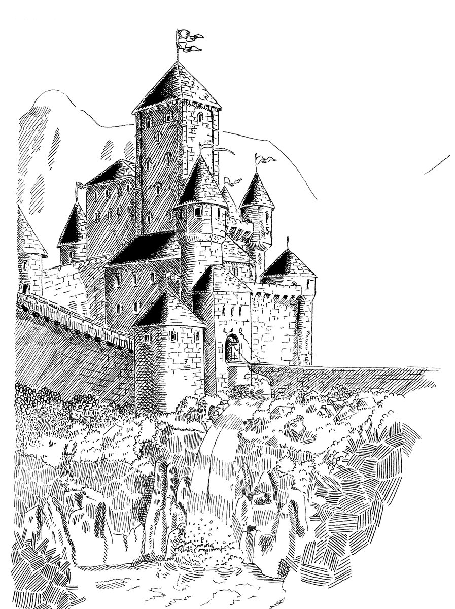 RealAG_Bauer's tweet photo. @StickBodGoth Hello! I am Bauer and I like to draw fantasy pen and ink sketches. https://t.co/SgEk7chLpv