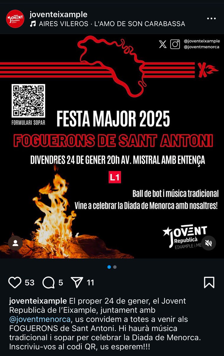 Siriusrrhh's tweet photo. Setmana de foguerons-ball de bot🌟🚀🥳🎶💟🌠🎉🎊#SantAntoni #foguerons #gràcia #balldebot https://t.co/zakWnZ75nr