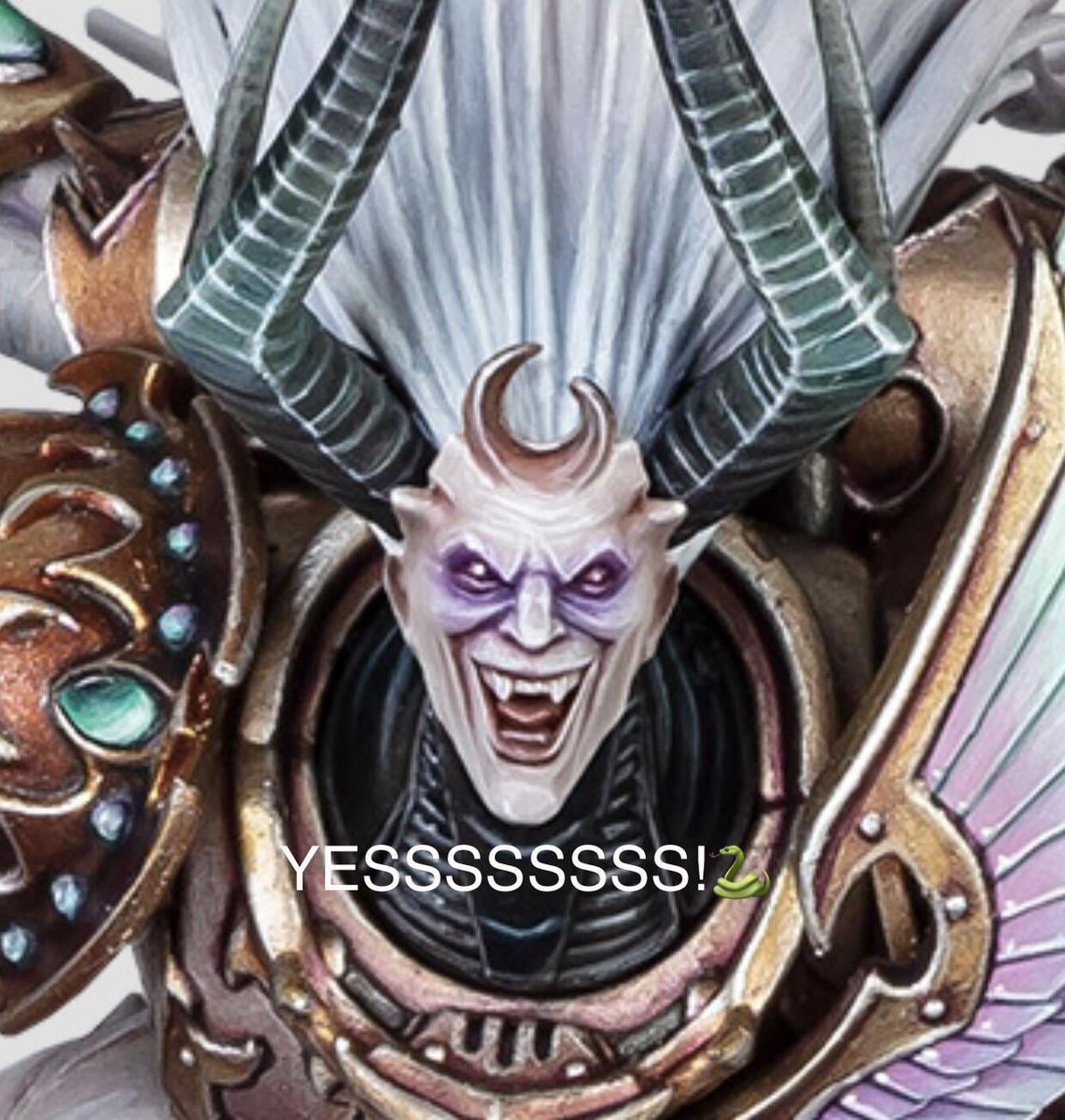 TIRED_MAN_2's tweet photo. @pbgomez_ We’re so back, we’ve never been more back, in fact, this is the most back we’ve been since Ferrus lost his head. Iron Chuds stay SEETHING. GLORY TO SLAANESH https://t.co/WZi7AjjAjE