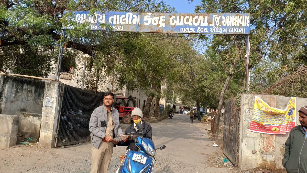 As part of Road safety month, our office had done soft enforcement by offering rose to Helmet user and Hard enforcement to without helmet user at various Government offices. <a href="/GRSAofficial/">Gujarat Road Safety Authority</a> <a href="/COTGuj_office/">Office of Commissioner of Transport</a> <a href="/CollectorAhd/">Ahmedabad Collector</a>