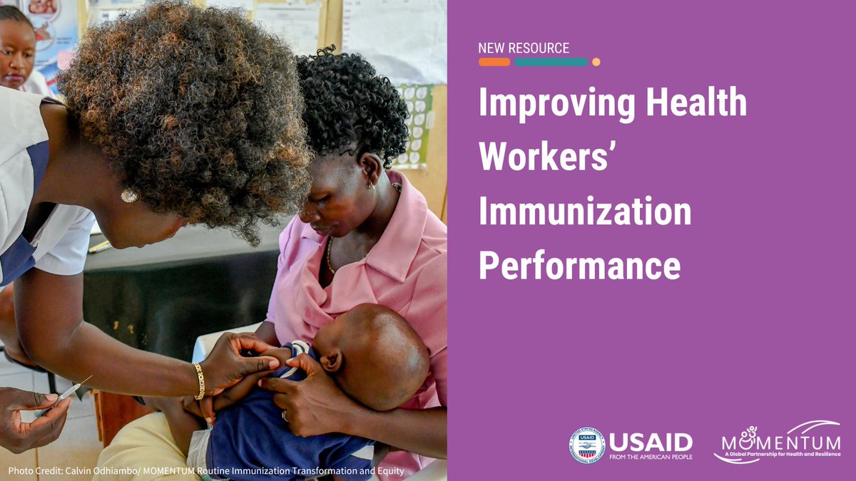 🚑💉 How can we boost health worker performance to ensure equitable #immunization coverage? We share behavior-focused solutions from #Kenya to tackle barriers, motivate health workers, and improve client care in our newest brief. 

📖 usaidmomentum.org/resource/impro…

#ImmunizationEquity