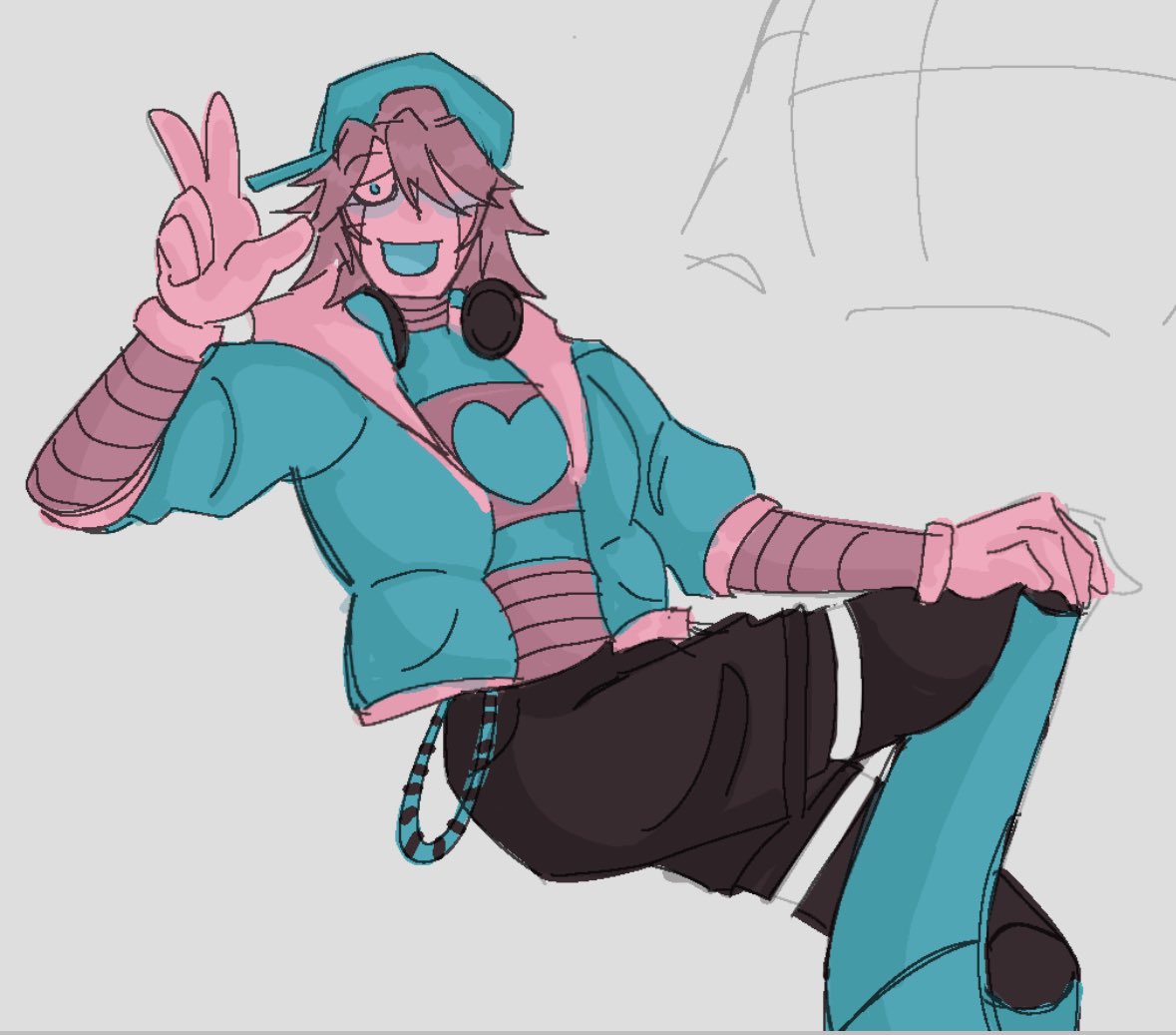 a #napstaton for the night..Ugh imsorry i havent been drawing papa louie  art recently im just crazy over them #undertale #underswap #napstablook, image size:1179x1037