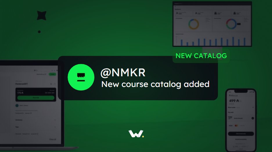 📚NEW CATALOG: NMKR📚
Work Courses has published the <a href="/nmkr_io/">NMKR</a> Course Catalog, a Four Course Series that dives in to every aspect of their amazing platform.  

Learn more about everything they have to offer; from NMKR Mint to NMKR Studio!