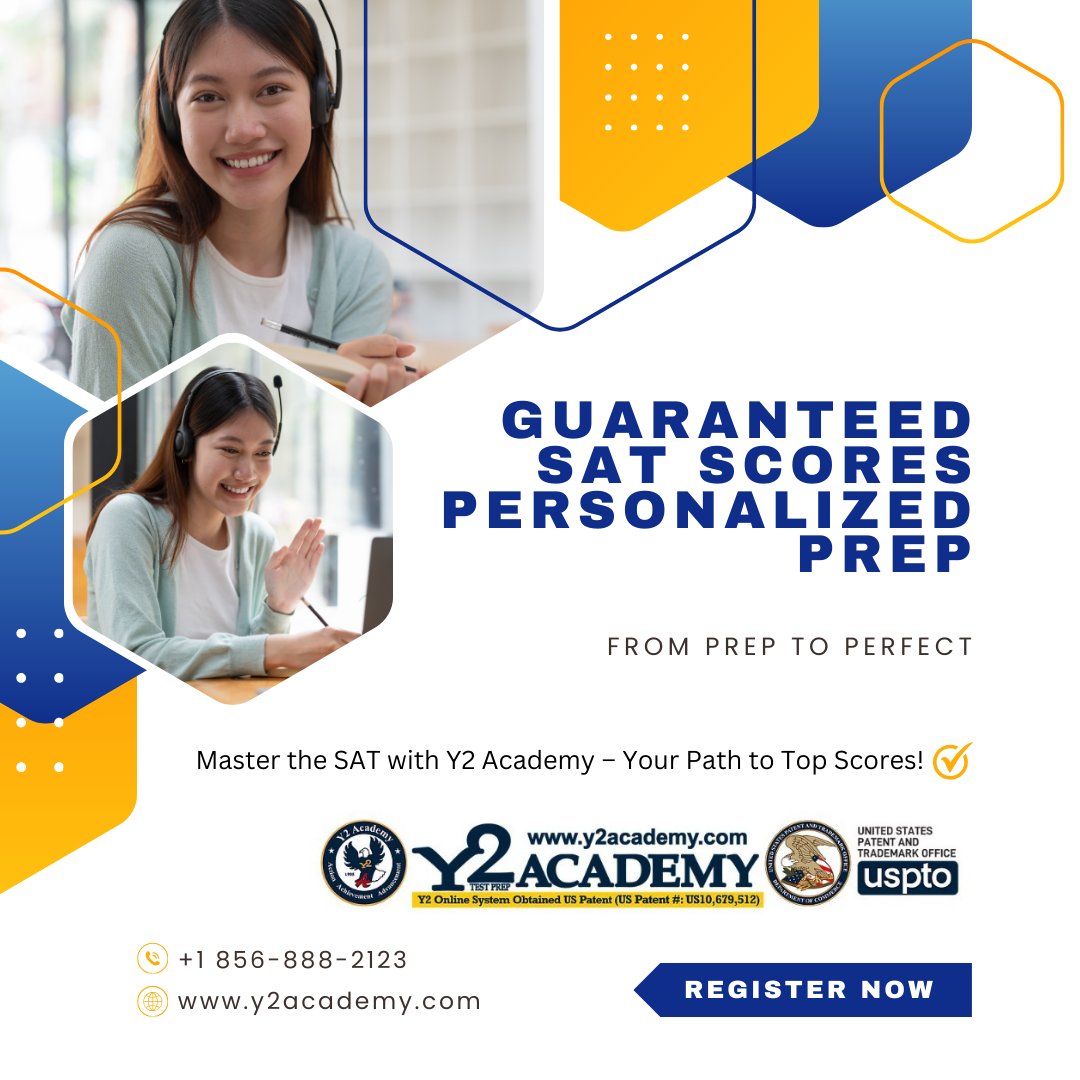 Y2_Academy's tweet image. 🎯 Ready to ace the SAT? Join Y2 Academy today and secure your best score with our guaranteed results! 💪📚
Contact us today
☎ (856) 888 2123
🌎 y2academy.com
#satprep #scoreguaranteed #satprepcourse #sattestprep #satpreparation #Y2Academy #newjersey #nj #cherryhillnj