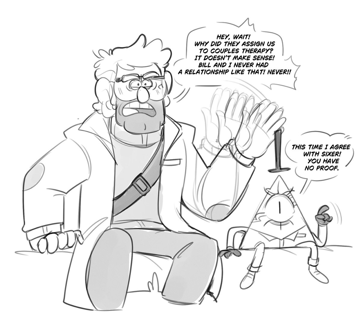 Bonnie_yun28's tweet photo. Okay, so now we can validate couples therapy for them HAHAHAHAH 
#gravityfalls #gravityfallsoc #gravityfallsau #gravityfallsstanford #gravityfallsbillcipher #gravityfallsbill #stanfordpines #billcipher #billcipherfanart #billford https://t.co/pWfxgr4UmE
