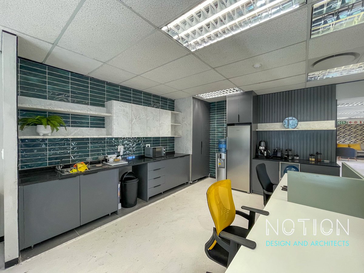 NotionDesignArc's tweet photo. Welcome your stuff and clients in style with this bespoke kitchenette and mini coffee station revamp in your office space. Contact us for a free consultation, hurry limited sessions scheduled. Call us at 081 410 7414 or Email: notiondesign01@gmail.com

Sizwe Magesi Mabasa https://t.co/Q5h5dpwy8P