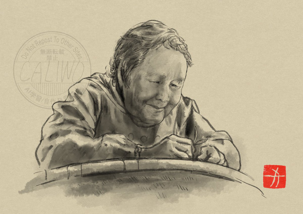 『高知のおばあちゃん』(スケッチ)

お家の茶畑で摘んだ茶葉の剪定のお手伝いをさせて頂きました。
でも滞在時間の半分は写真ばっか撮ってました。すんません。

#1日1絵
#一日一絵
#絵練習
#絵柄が好みって人がいればいいなぁ
#イラスト
#絵
#illustlation