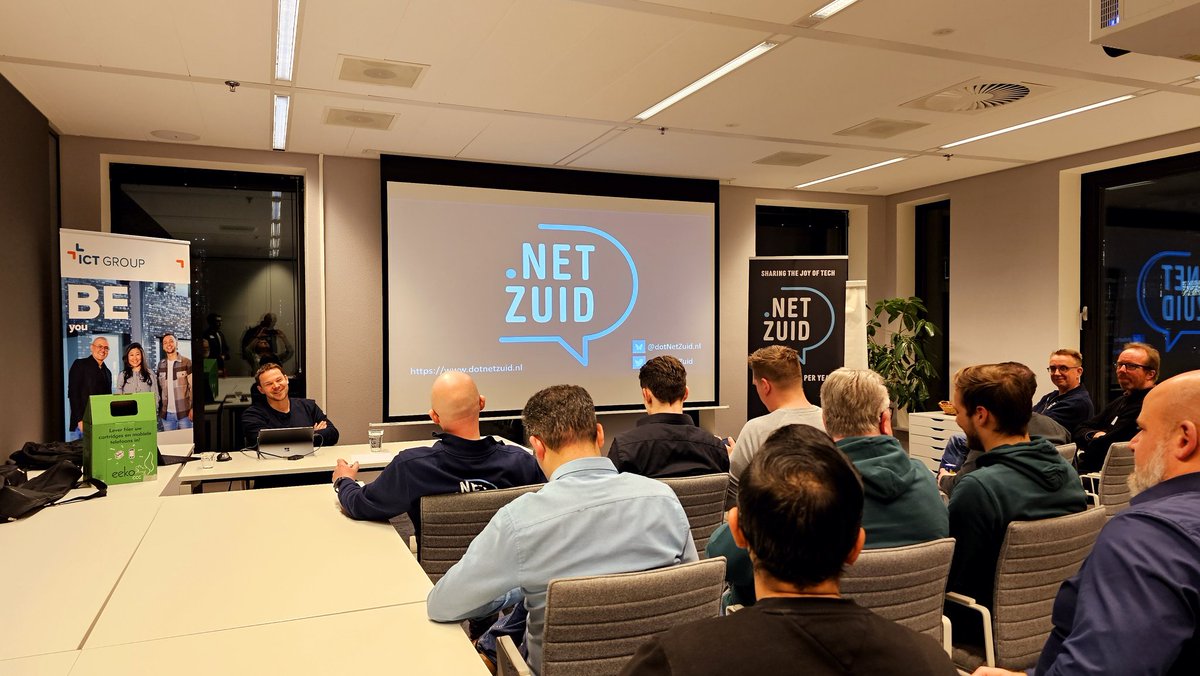 pvenneker's tweet image. Leuke Ai sessie bij #dotnetzuid!