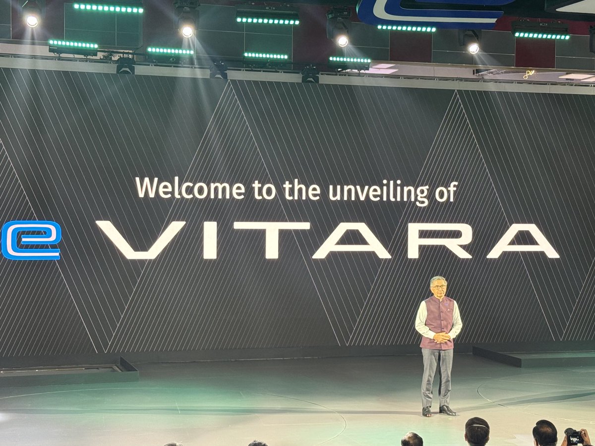 E Vitara to be produced in India for the world. To be exported to 100 countries globally. This is the power of ⁦<a href="/Maruti_Corp/">Maruti Suzuki</a>⁩ ⁦<a href="/avianWE/">Avian We.</a>⁩
