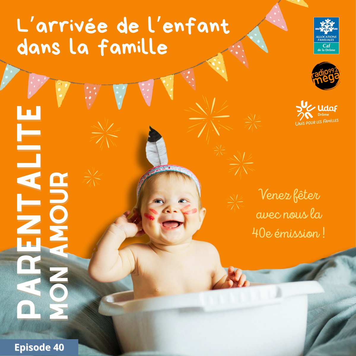 [ÉMISSION] 📻 Réécoutez l'émission #ParentalitéMonAmour "L'arrivée de l'enfant dans la famille" sur <a href="/RadioMega26/">Radio Méga</a>
▶️Comment se préparer ? Comment concilier nouvelle parentalité, garde de l'enfant et premier départ ?
🤝réalisée avec #CafDrôme <a href="/udaf_26/">Udaf 26</a>
🎧 caf.fr/allocataires/c…
