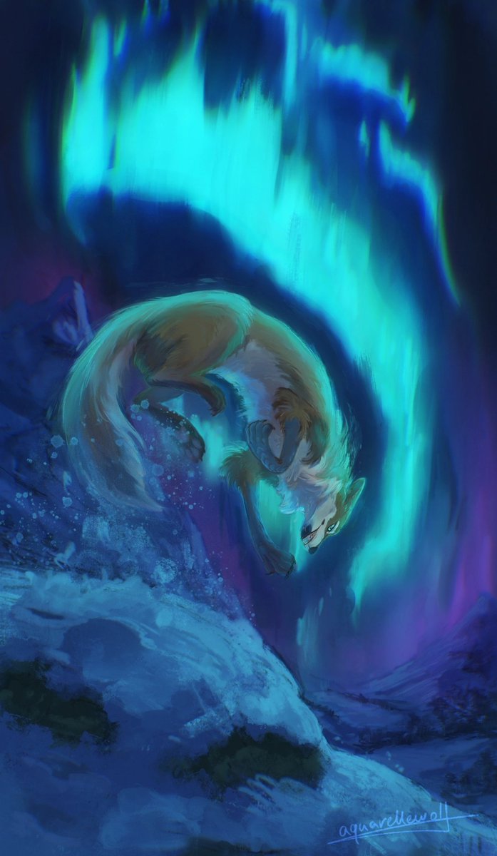 🌌 Aurora Borealis 🌌
Commission

#aquarellewolf #canineart #animalartist #animalart #artist #art #furryartist #furryart