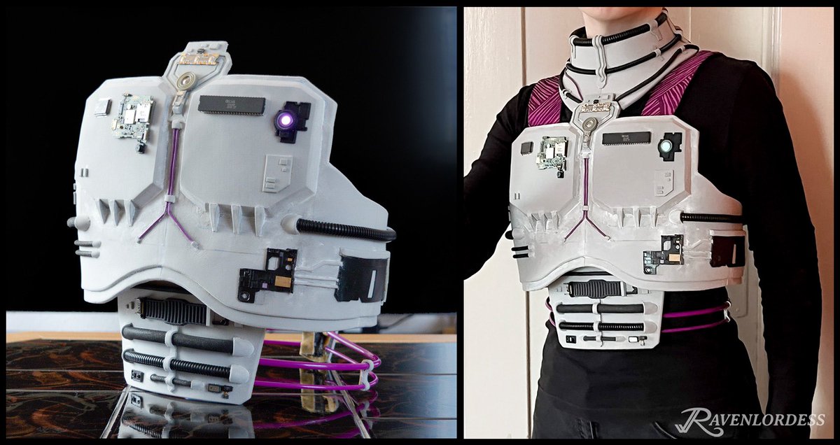 Another armour piece for The Machine is now “practically done”. This time it’s the waist armour, or as I like to call it, the abs plate. It still needs to be primed and painted later, but the level of detail is already where I want it to be.

#amiga #RETROGAMING #cosplay