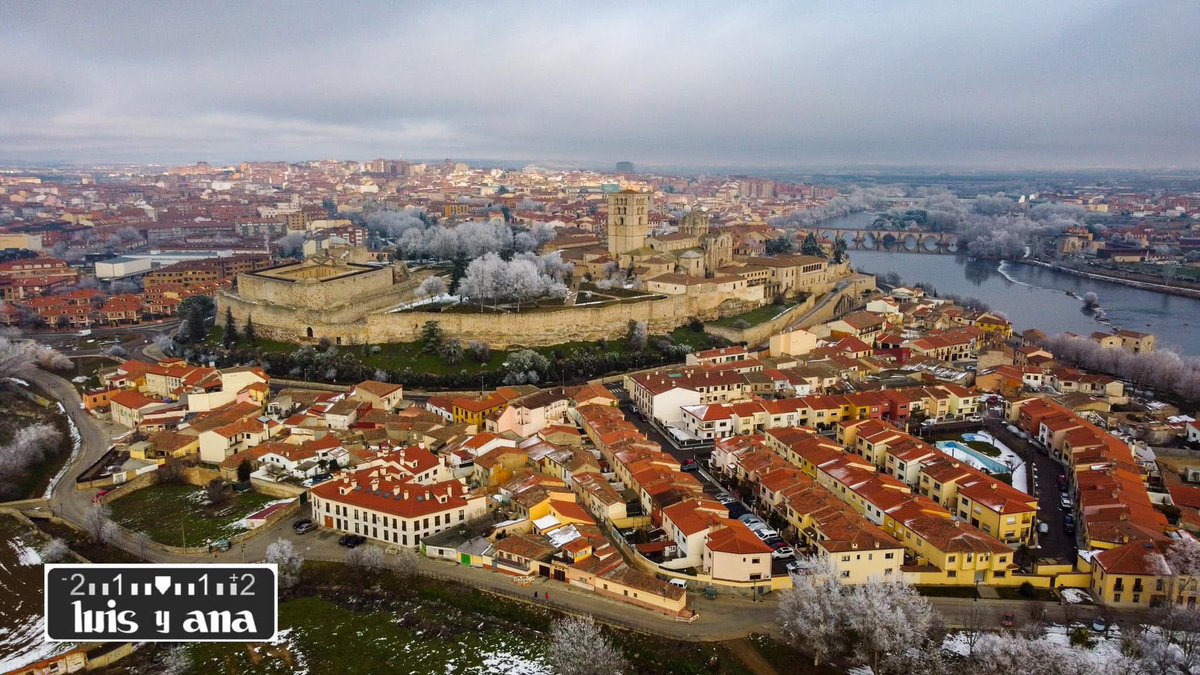 Día de dron y cencellada 😍🚁 #Zamora