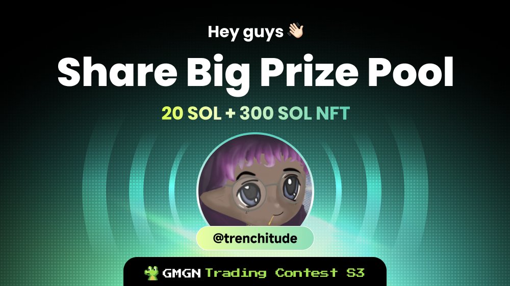 gmgnai's tweet photo. 💰💰Earn +$7,567.31(+512.58%), trenchitude  -- at $W,  @trenchitude #W 
CA: 4TCbxMWCnhrzbRzFKYgMwWTpGqSbd9VNwgXdaoQYGH1i 

🎁 Join GMGN Contest Season3 for sharing 60,000 USDT Now
👉🏻 https://t.co/XHZAPoschY

#FastTrade #FastCopyTrade #AFK #GMGN https://t.co/FgMGaedaSo
