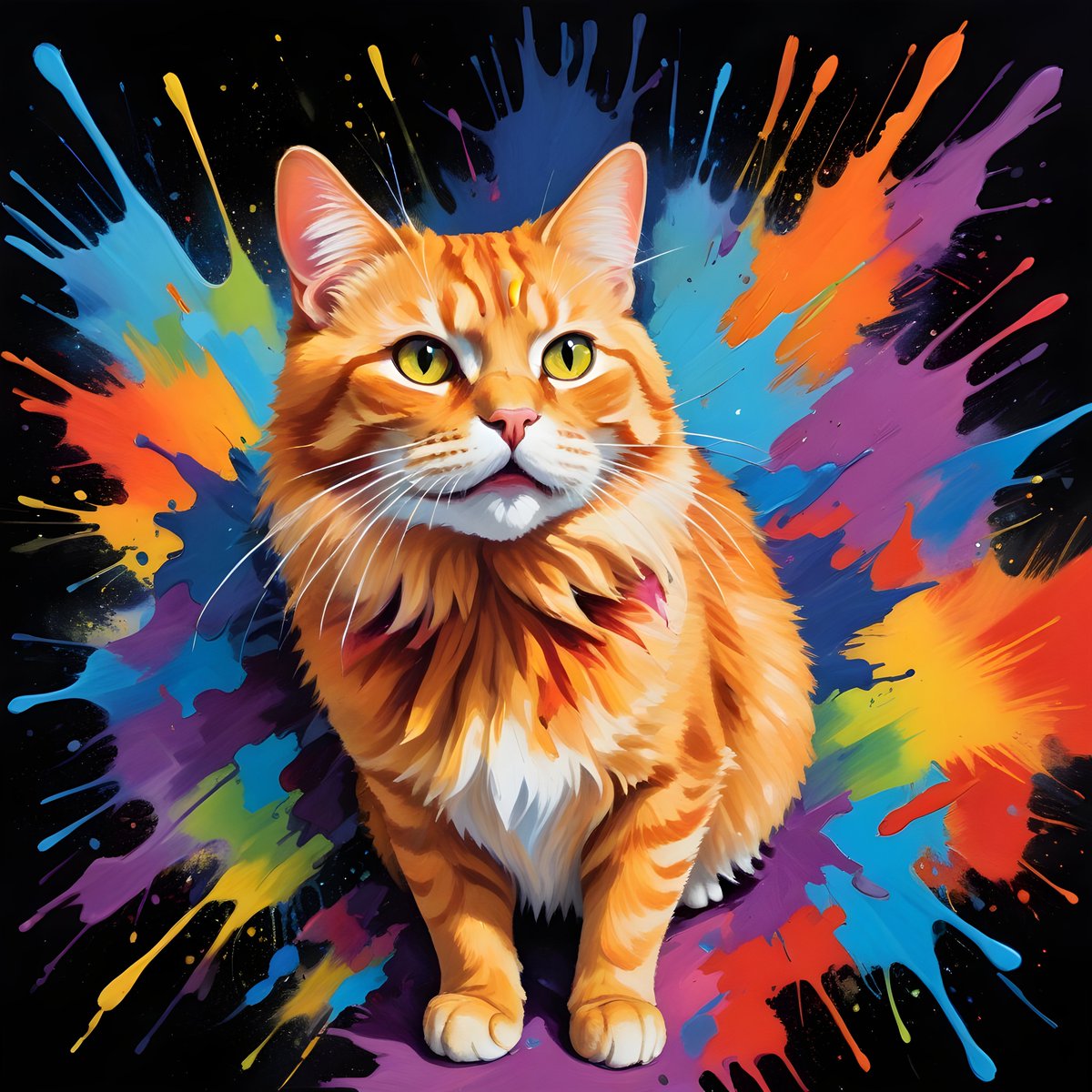 BarkCanvasNFT's tweet photo. Good morning #SplatterLegions fam ! Friday, end of the weekβ‘οΈLet's make the most of it βΌοΈ
The #OrangeCat lost in the poll for the #SplatteredAnimal of the week... but that doesn't means she isn't loved... Let's show her!
SL#32 @ 0.1POL #NFT #AnimalNFT
https://t.co/K8QZkKYy4Q https://t.co/oe3seBFwPr