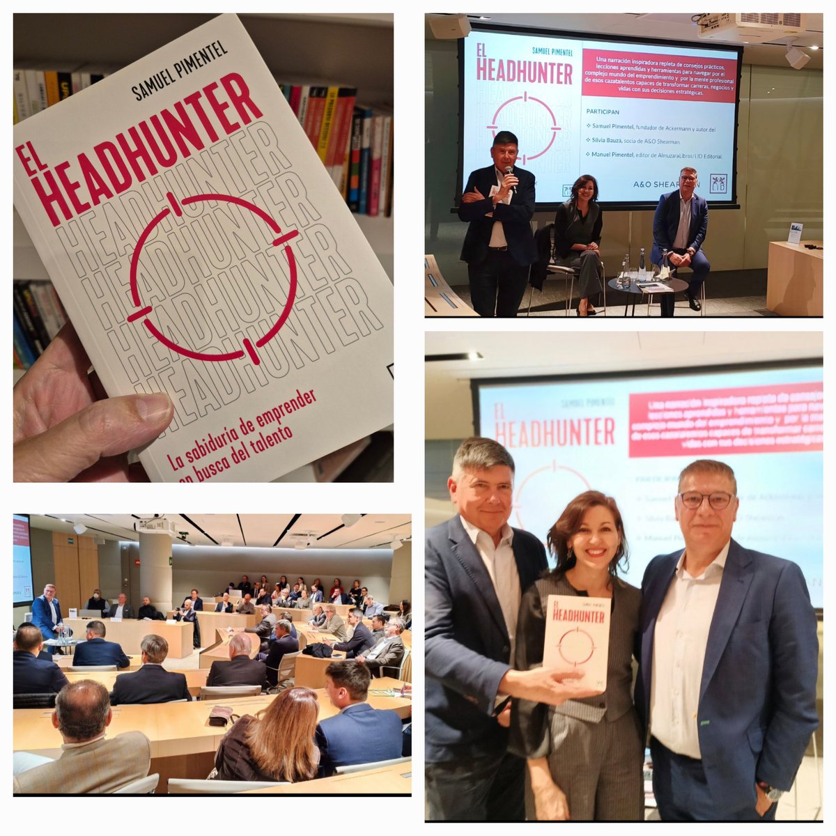 Ponga un headhunter en su vida. Los cazatalentos son tremendamente literarios. También, algunos, humanamente sabios, como el gran <a href="/PimentelSamuel/">samuel pimentel</a>. Ayer presentamos su libro#ElHeadhunter, que muestra su industria y su experiencia en #ackermann. Gracias #SilviaBauza <a href="/lideditorial/">LID Editorial</a>