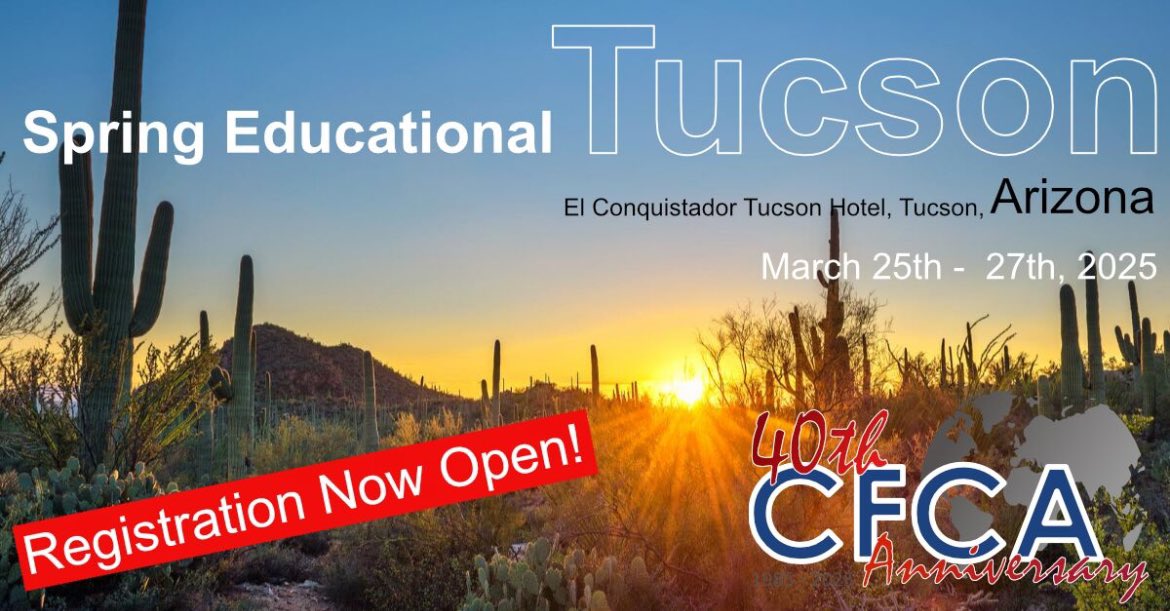 ➡️ Registration Open!
Join us in Tucson with our Spring Event kicking off our 40th Anniversary year. 
Join us for another full agenda of insights, education, knowledge &amp; discussion on #TelecomFraud

cfca.org/events

#TelecomFraud #Telecommunications #GoToKnow #FraudEvent