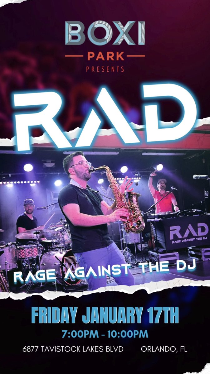 Friday :: 1.17.2025
Boxi Park - Lake Nona / Orlando, FL
Let's kick off our first public show of 2025! 🤘🏻