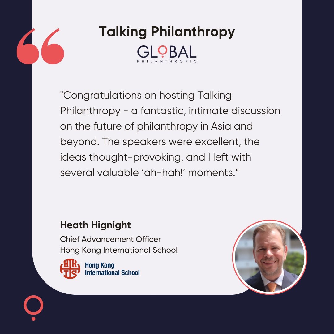 As a global forum convening philanthropic leaders &amp; changemakers, Talking Philanthropy sparks meaningful dialogue and collaboration. Over the coming weeks we’ll be sharing impactful highlights from our guest speakers and revisiting the ideas shaping the next gen of global giving.
