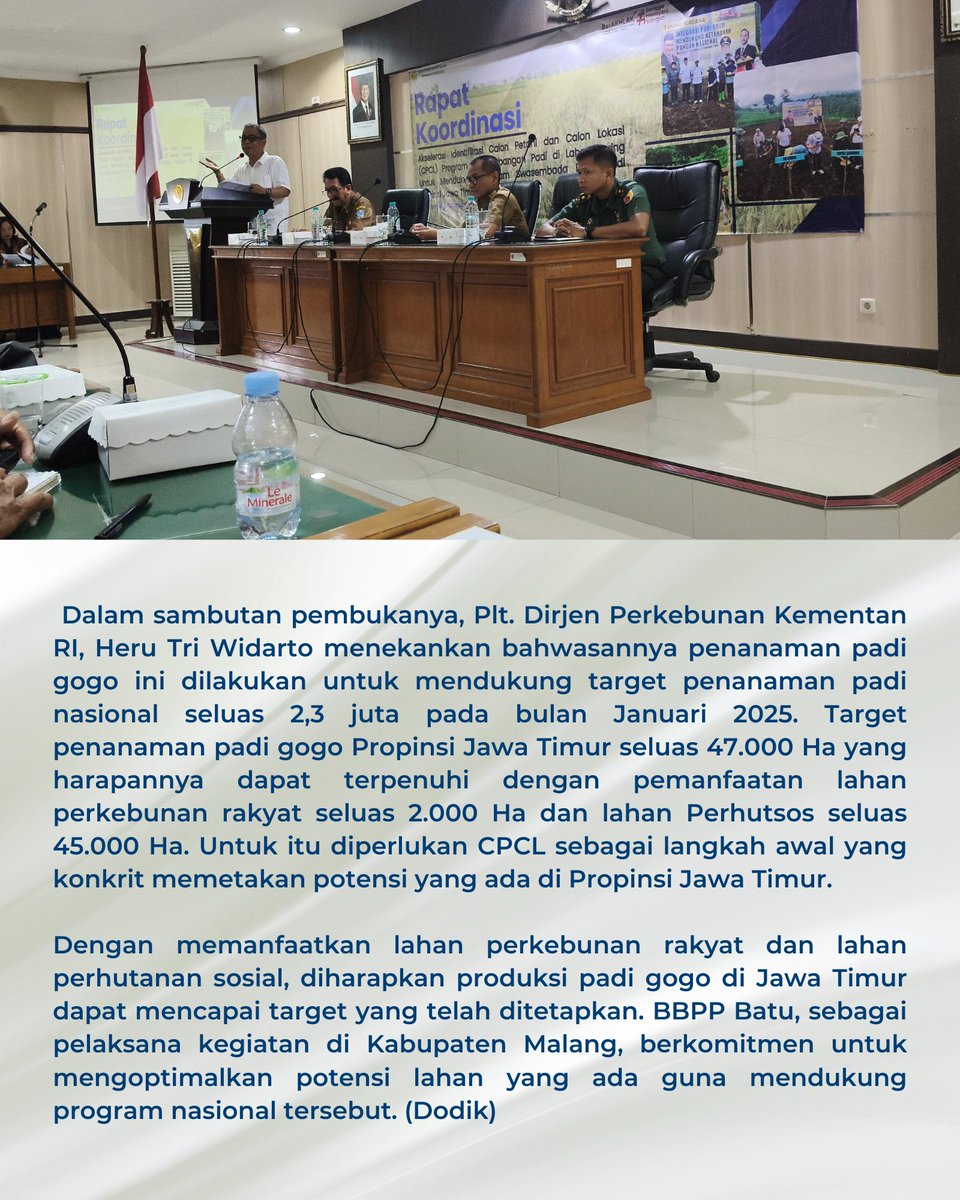bbpp_batu's tweet photo. BBPP Batu aktif dalam program pengembangan padi lahan kering di Jawa Timur. Bersama-sama kita wujudkan target produksi beras nasional!
_____
#BBPPBatu #BPPSDMP
#KementerianPertanian https://t.co/SoDDlwyiue