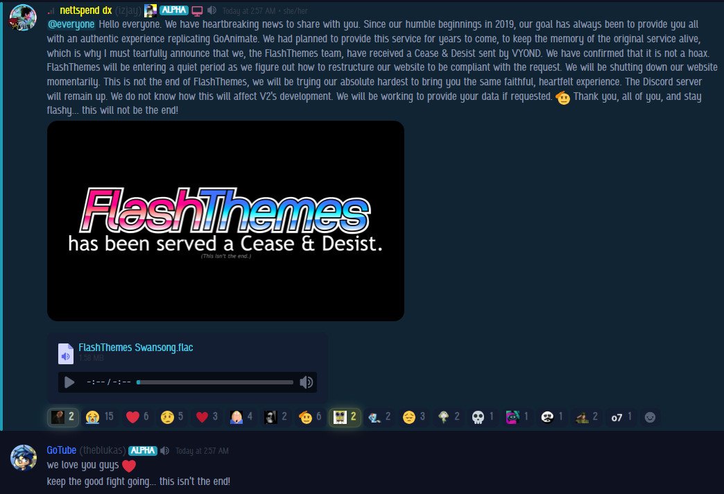 ThemesFlash's tweet image. Please read this message regarding the future of FlashThemes.