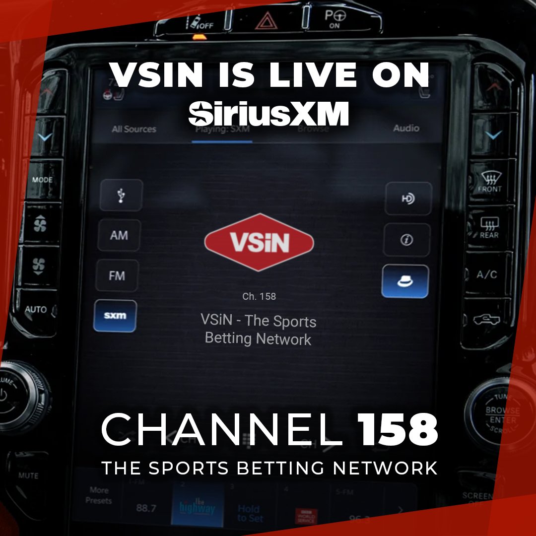 🚀We're live on @SiriusXM Channel 158 and the SiriusXM app. 

Spread the word: 24/7 Sports Betting on the go. 

➡️ bit.ly/4jlCV7H