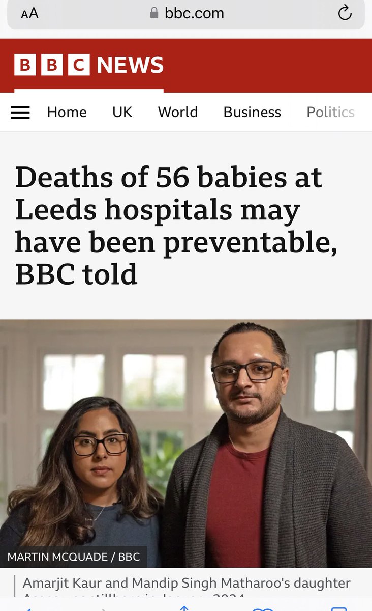 56 babies and 2 mothers die in 5 years at Leeds Teaching Hospitals NHS Trust.
Maybe they should bring in Cheshire Police and Dewi Evans to investigate.
They would likely chalk it up as a #LucyLetby style serial killer.
No real evidence needed. Just make it public early.