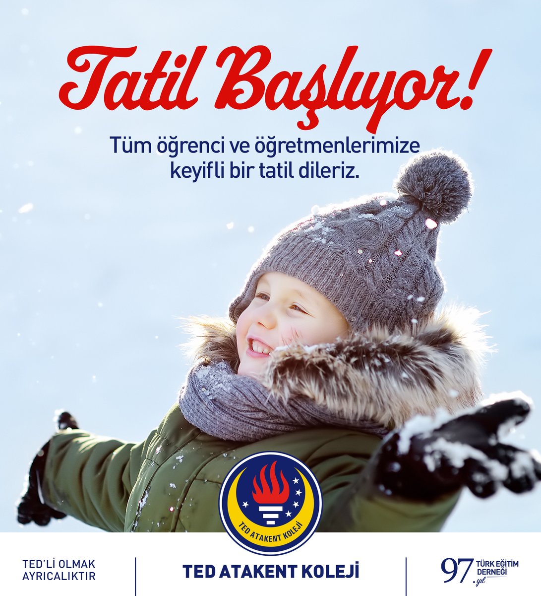 Tüm öğrenci ve öğretmenlerimize keyifli bir tatil dileriz.