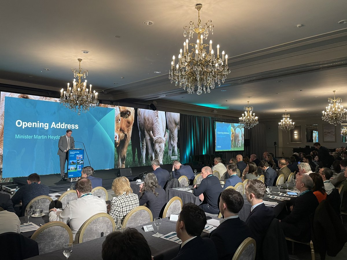 Agriland (@agrilandireland) on Twitter photo Minister of State, Martin Heydon speaking at the opening of the 2025 <a href="/Bordbia/">Bord Bia - The Irish Food Board</a> Meat Marketing Seminar <a href="/martinheydonfg/">Martin Heydon</a> <a href="/agriculture_ie/">Dept of Agriculture, Food and the Marine</a> Minister of State, Martin Heydon speaking at the opening of the 2025 <a href="/Bordbia/">Bord Bia - The Irish Food Board</a> Meat Marketing Seminar <a href="/martinheydonfg/">Martin Heydon</a> <a href="/agriculture_ie/">Dept of Agriculture, Food and the Marine</a>