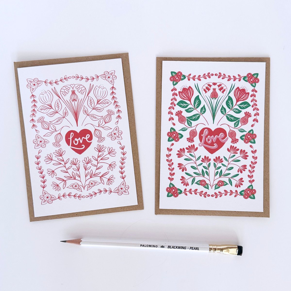 I finally have some NEW cards up in the shop! These are two new valentines cards I have up currently... it's fast approaching!

I am sorry for the radio silence I have been BUSY! Which is REALLY good but other things tend to slide like social media so sorry about this.