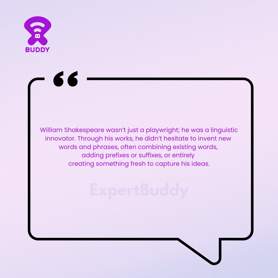 Expertbuddy_'s tweet image. Words that changed the world! 🌟 Shakespeare’s creativity inspires us to think big and express even bigger. Ready to unlock your potential? Let ExpertBuddy guide your journey. 📚✨ #Expertbuddy #ShakespeareInspired #IGCSEPrep #expertbuddytutoring #جائزة_زايد_للاستدامة